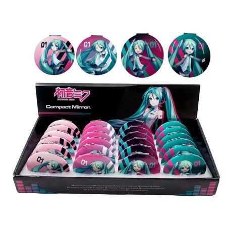 Espejo de bolsillo Hatsune Miku surtido