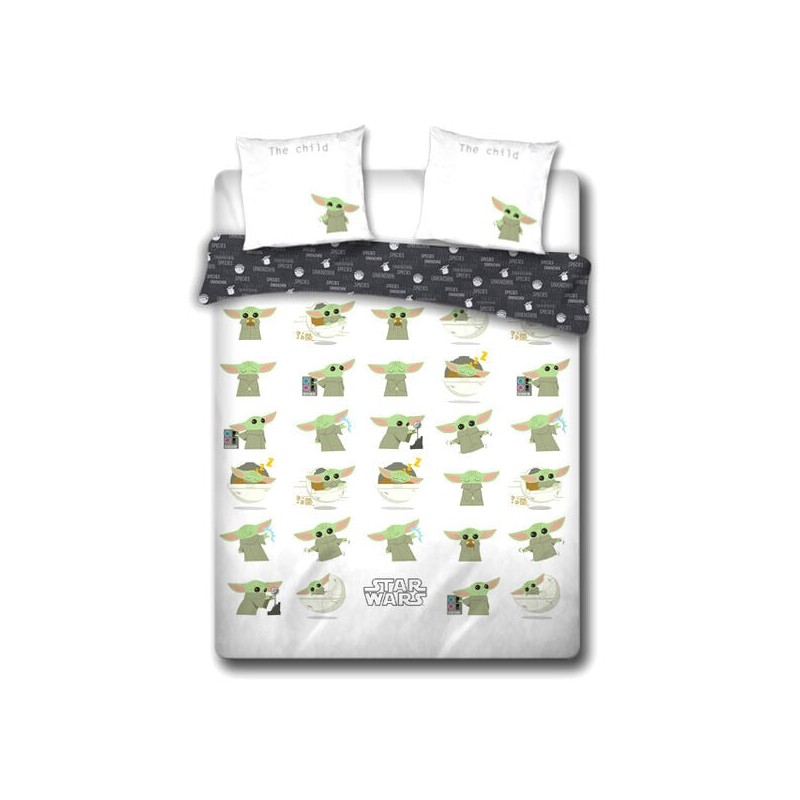 Funda nordica Baby Yoda The Mandalorian Star Wars algodon cama 135cm