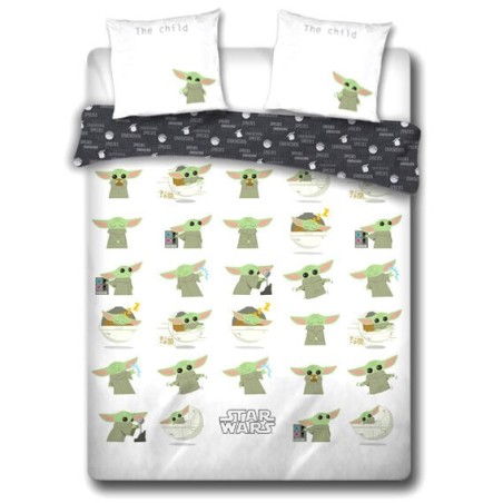 Funda nordica Baby Yoda The Mandalorian Star Wars algodon cama 135cm