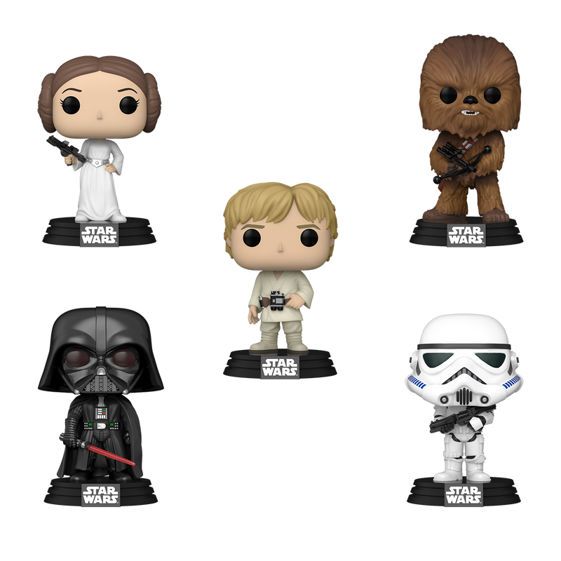 Blister 5 figuras POP Star Wars