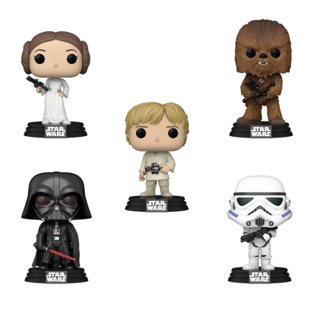 Blister 5 figuras POP Star Wars