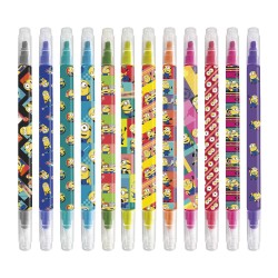 Blister 12 rotuladores borrables Minions