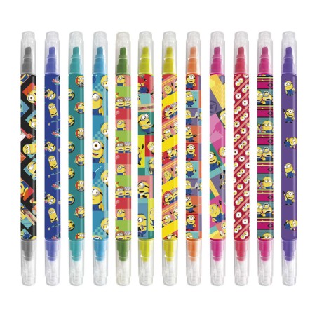 Blister 12 rotuladores borrables Minions