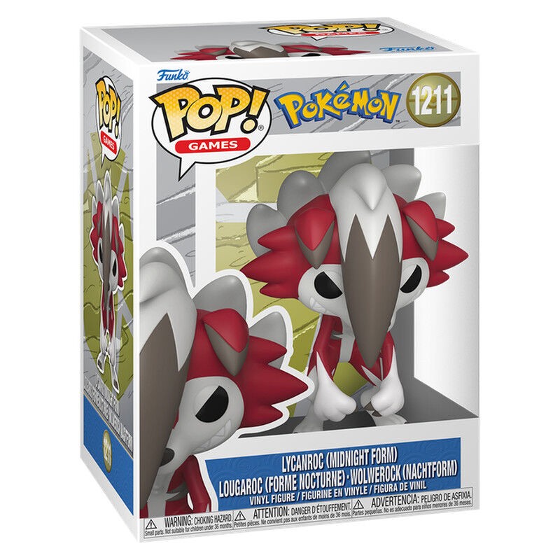Figura POP Pokemon Lycanroc Midnight Form