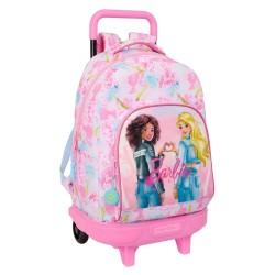 Trolley Compact Extraible Painterly Barbie 45cm