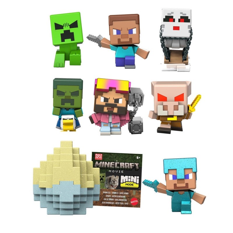 Mini Huevo figura sorpresa Minecraft surtido
