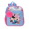 Mochila Flowers Minnie Disney 28cm adaptable - imagen 1