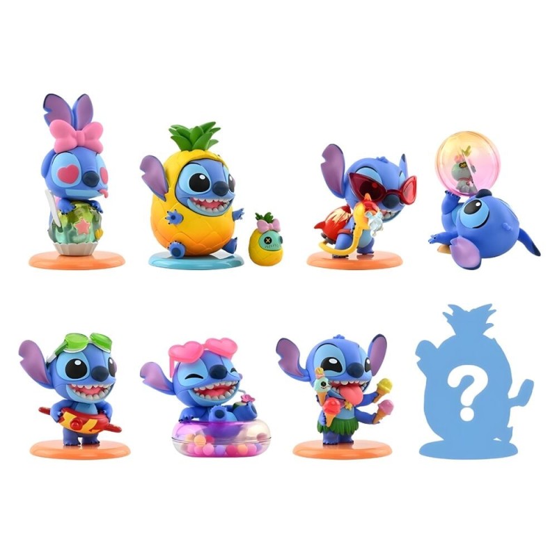 Figura sorpresa Cosbi Stitch on Holiday Stitch Disney surtido