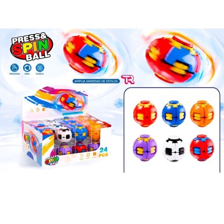 Rompecabezas sensorial antiestres Press & Spin Ball