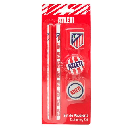 Blister papeleria Atletico de Madrid 5pzs