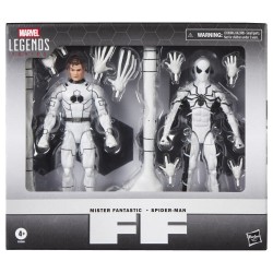 Set 2 figuras Mister Fantastic & Spiderman Los Cuatro Fantasticos Marvel Legends Series 15cm