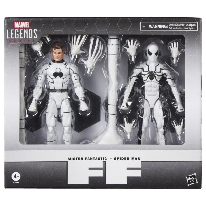 Set 2 figuras Mister Fantastic & Spiderman Los Cuatro Fantasticos Marvel Legends Series 15cm