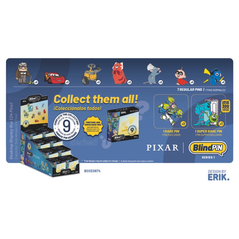 Pin misterioso coleccionable Disney Pixar BlindPIN