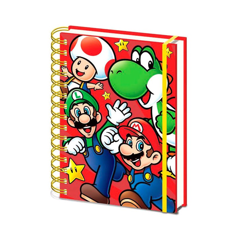 Cuaderno A5 Super Mario Bros Nintendo