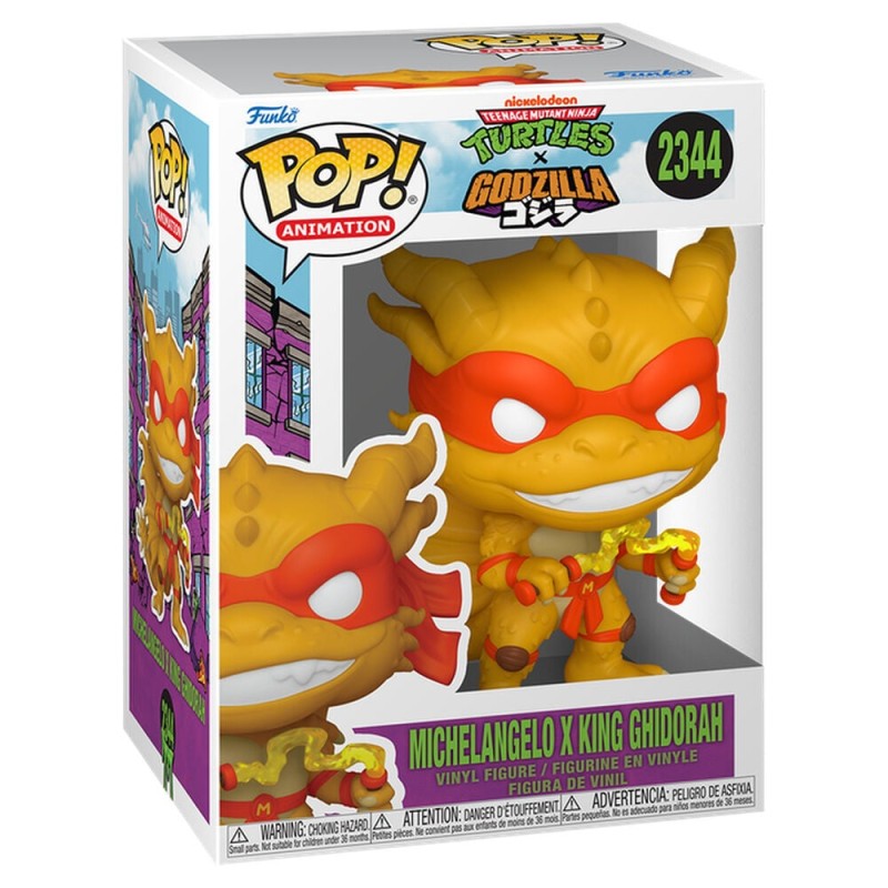 Figura POP Teenage Mutant Ninja Turtles x Godzilla- Michelangelo X Ghidorah