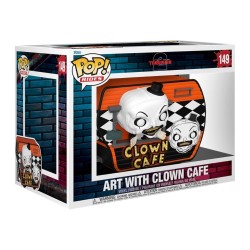 Figura POP Rides Super Deluxe Terrifier 2 Art with Clown Cafe