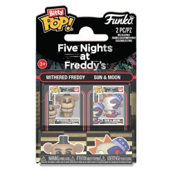 Blister 2 figuras Bitty POP Five Nights at Freddys Withered Freddy - Sun & Moon