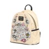 Mochila Tattoo Art  Harry Potter Loungefly 26cm - imagen 3