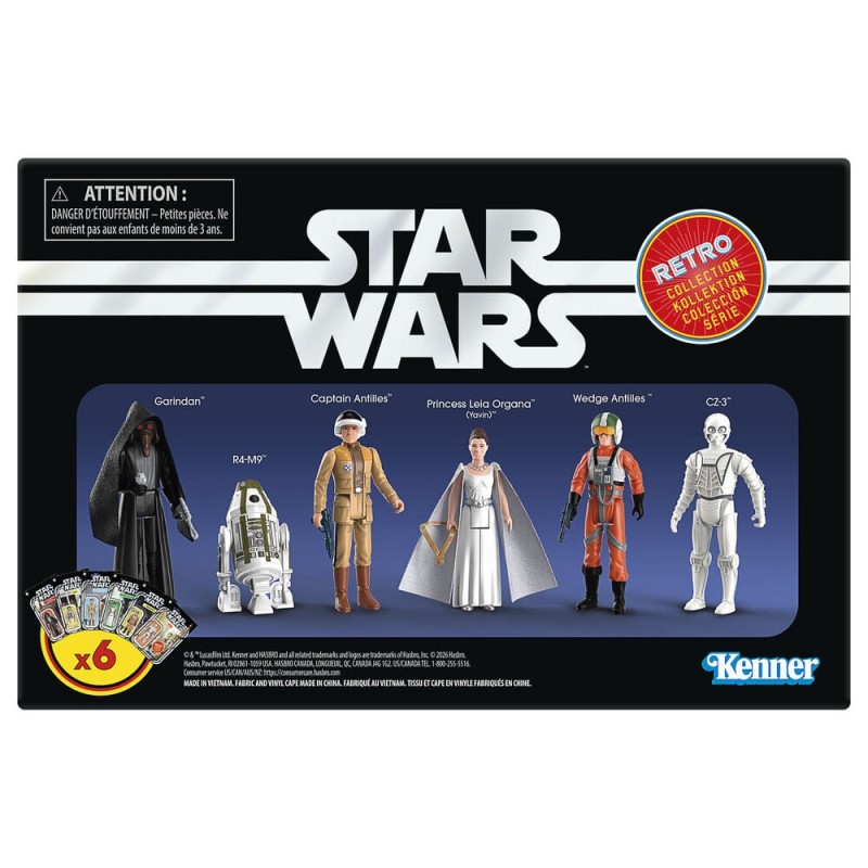 Set 6 figuras Retro Star Wars: Una Nueva Esperanza 9,5cm