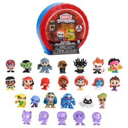 Capsula sorpresa 4 figuras Action Mini Peek Series 3 Marvel Doorables surtido