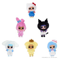 Peluche reversible muñeca sorpresa Hello Kitty & Friends Loves L.O.L. Surprise surtido