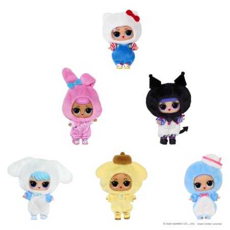 Peluche reversible muñeca sorpresa Hello Kitty & Friends Loves L.O.L. Surprise surtido