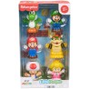 Blister 6 figuras Super Mario Bros Little People - imagen 1