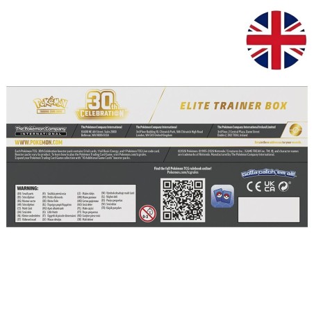 Estuche Entrenador Elite 30th Aniversario Pokemon Ingles