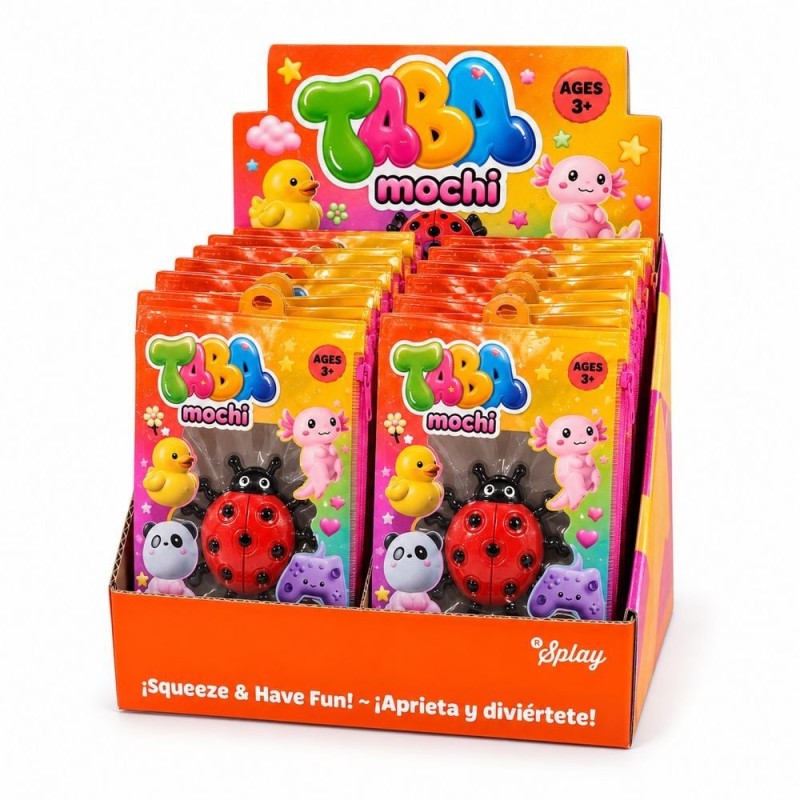 Juguete antiestres Taba Mochi Mariquita 7cm surtido