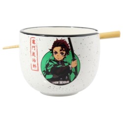 Bowl Ramen + palillos Demon Slayer Kimetsu no Yaiba 470ml