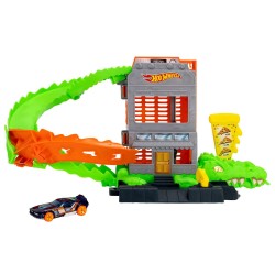 Pista coches Ataque de Cocodrilo Hot Wheels City