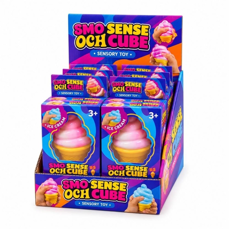 Juguete antiestres Squishy Cono Helado 7.5cm surtido