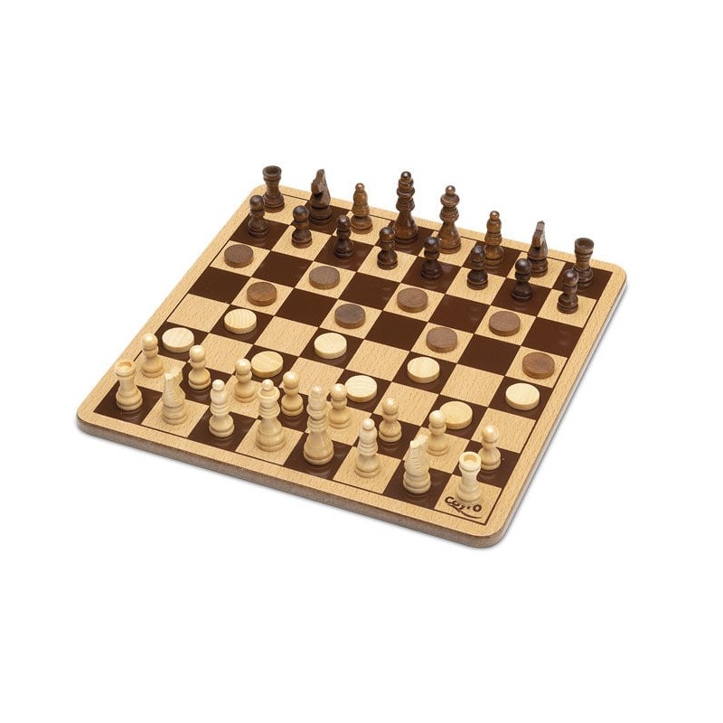 Juego Ajedrez Damas madera