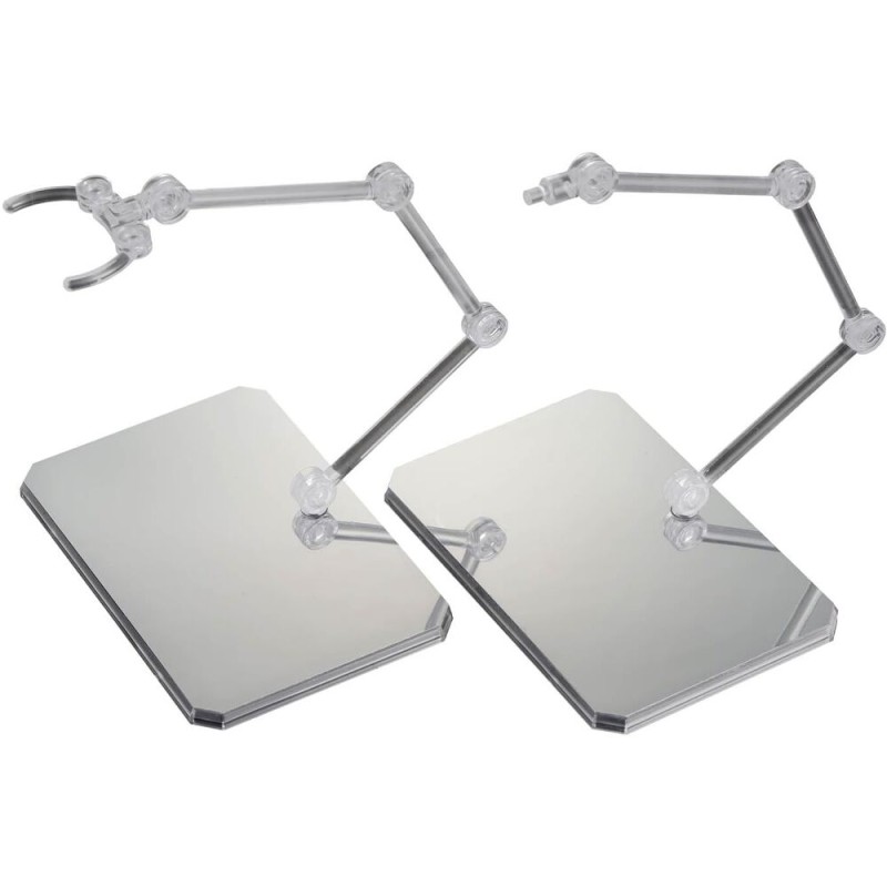 Base Exhibicion Action Base 6 Transparente con Pegatinas Espejo