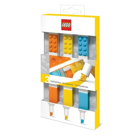 Blister 4 subrayadores Lego