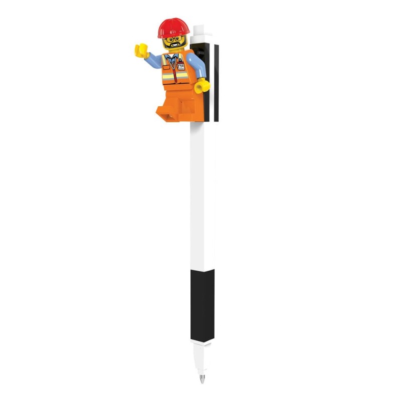 Boligrafo negro gel con minifigura Lego