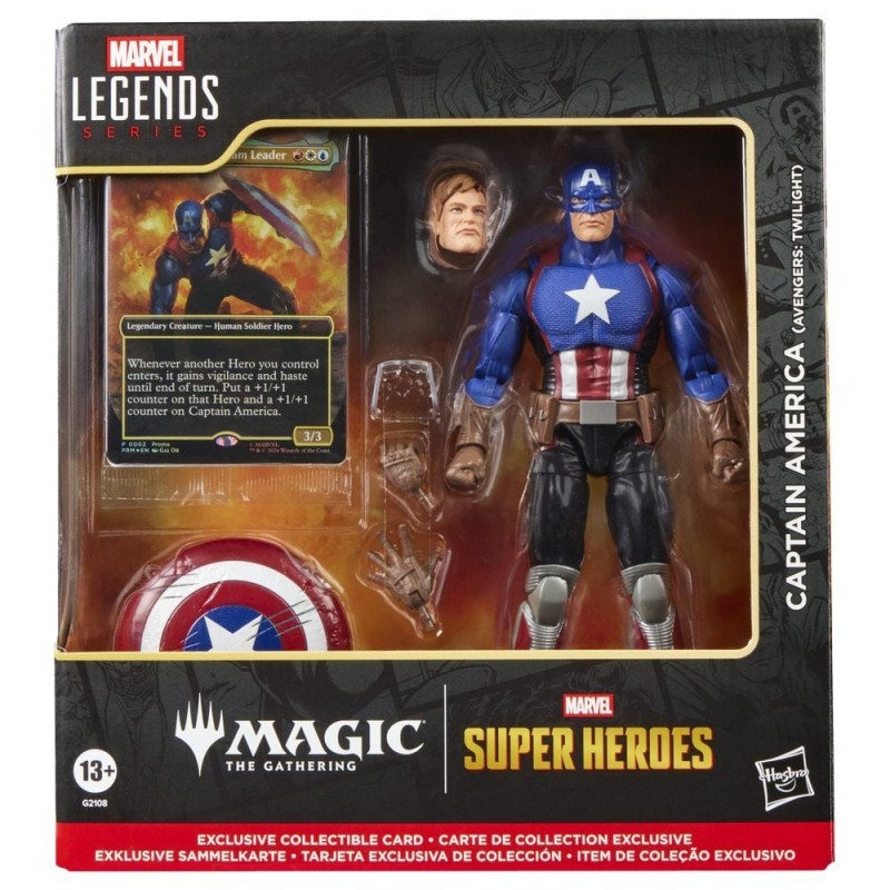 Figura Capitan America Avengers Twilight Magic The Gathering Marvel Legends Series 15cm