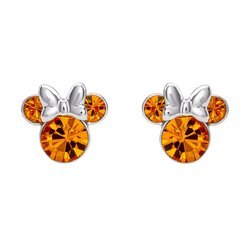 Pendientes Noviembre Minnie Disney plata