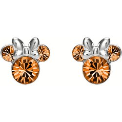 Pendientes Noviembre Minnie Disney plata