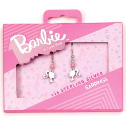 Pendientes Silhouette Barbie plata