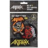 Set 3 parches Anthrax