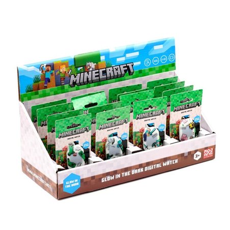 Reloj digital silicona Minecraft surtido