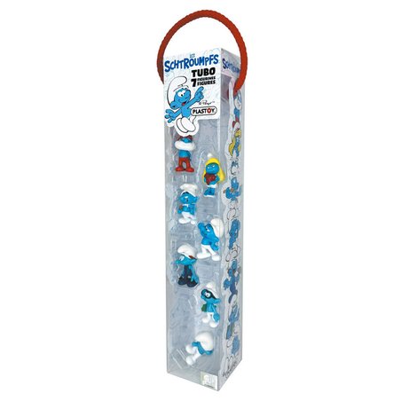 Blister 7 figuras Los Pitufos 5cm