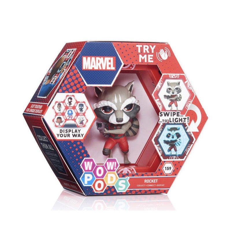 Figura led WOW! POD Rocket Raccoon Marvel