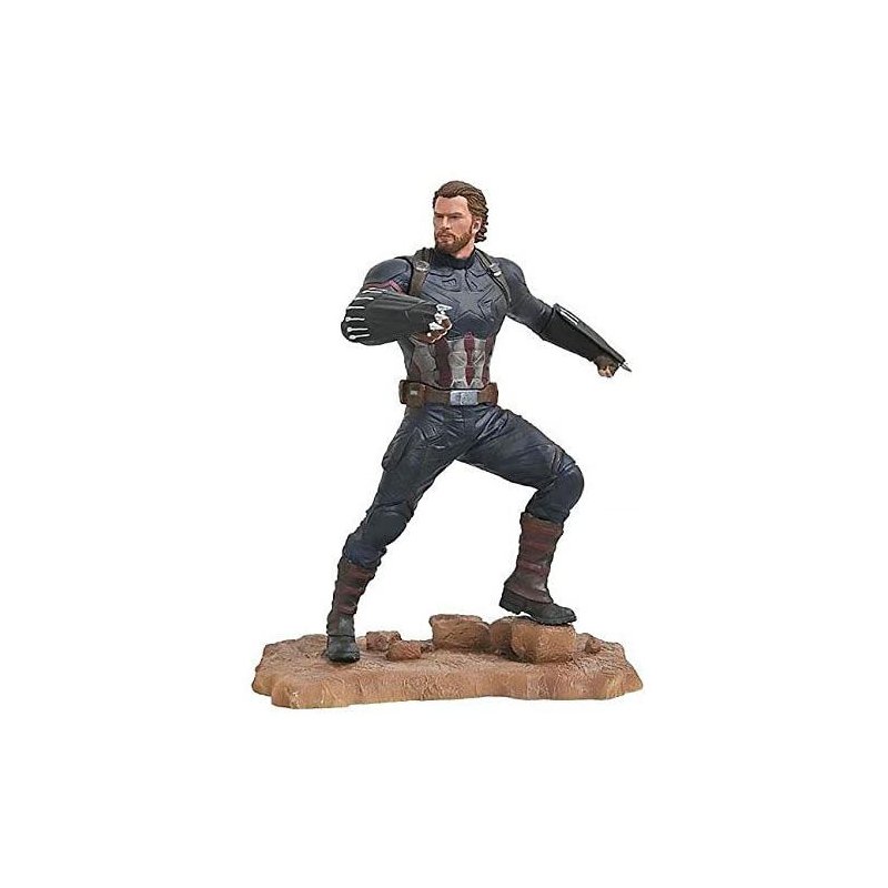 Estatua Capitan America Vengadores Avengers 3 Marvel 23cm