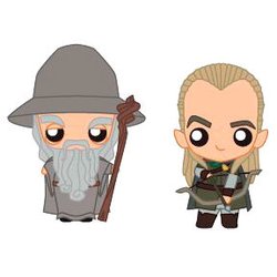 Set 2 figuras Pokis Gandalf & Legolas El Señor de los Anillos