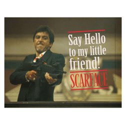 Poster cristal Say Hello Scarface
