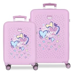 Set 2 maletas trolley ABS Best Wishes Movom 55/65cm