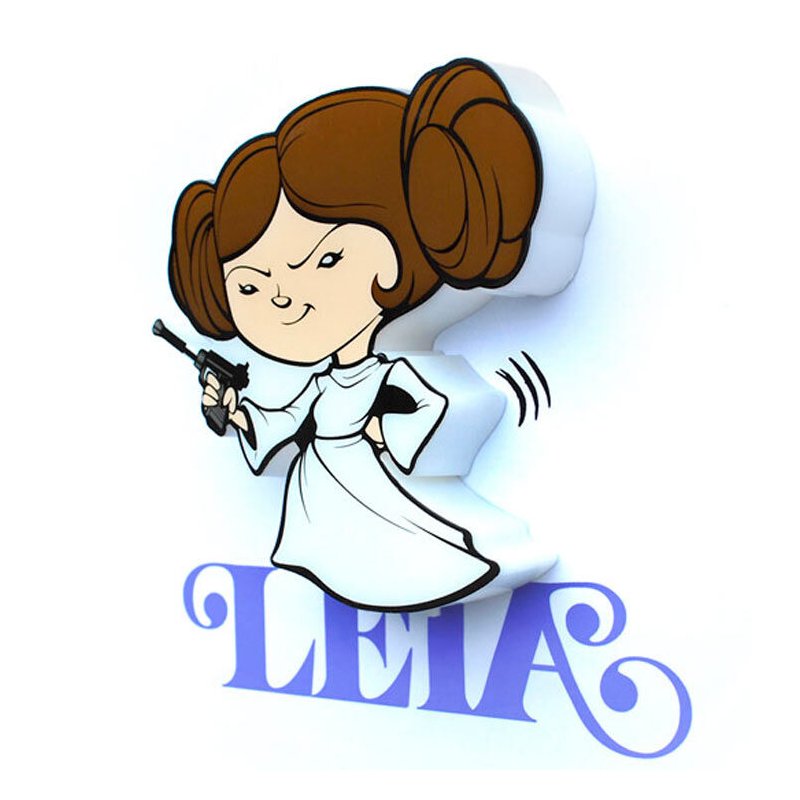 Lampara 3D Light FX mini Leia Star Wars