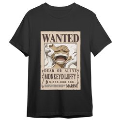 Camiseta Monkey D. Luffy Wanted One Piece adulto